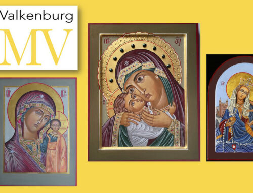 Iconenexpositie in kerstsfeer