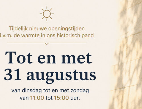 Gewijzigde openingstijden zomerperiode